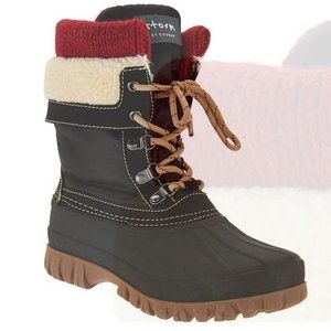 Cougar Waterproof Lace-up Boots w/Fleece Lining